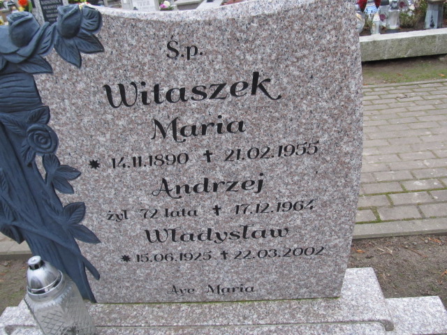 Andrzej Witaszek Ustronie Morskie - Grobonet - Wyszukiwarka osób pochowanych