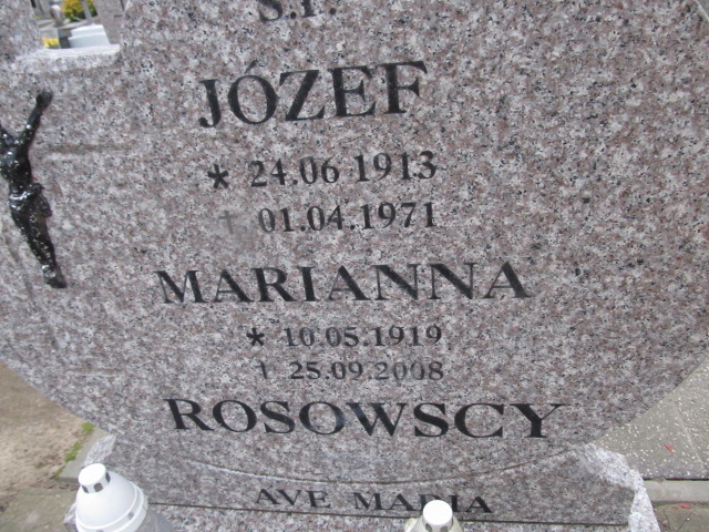 Józef Rosowski 1913 Ustronie Morskie - Grobonet - Wyszukiwarka osób pochowanych