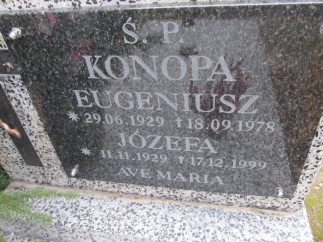 Józefa Konopa Ustronie Morskie - Grobonet - Wyszukiwarka osób pochowanych