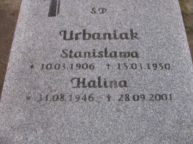 Halina Urbaniak 1946 Ustronie Morskie - Grobonet - Wyszukiwarka osób pochowanych
