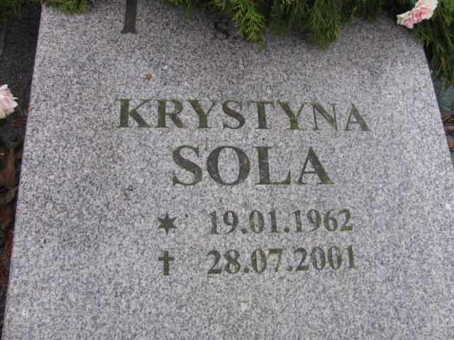 Krystyna Sola 1962 Ustronie Morskie - Grobonet - Wyszukiwarka osób pochowanych