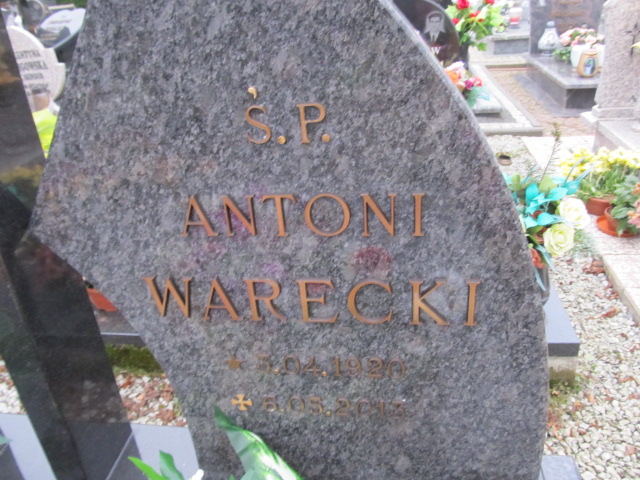 Antoni Warecki 1920 Ustronie Morskie - Grobonet - Wyszukiwarka osób pochowanych
