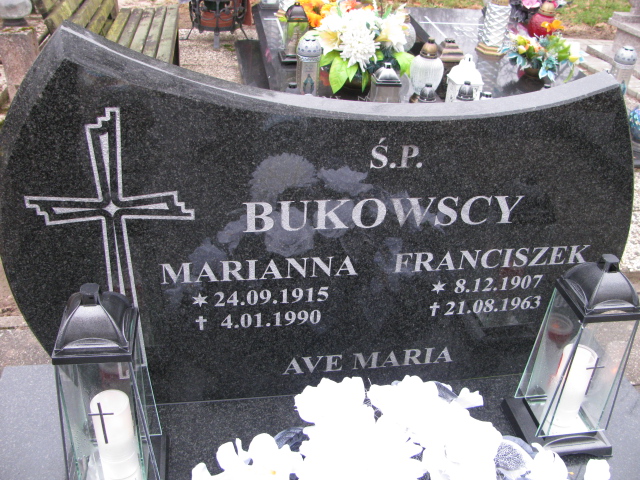 Marianna Bukowska 1915 Ustronie Morskie - Grobonet - Wyszukiwarka osób pochowanych